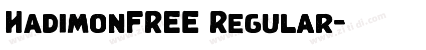 HadimonFREE Regular字体转换 HadimonFREE Regular字体转换